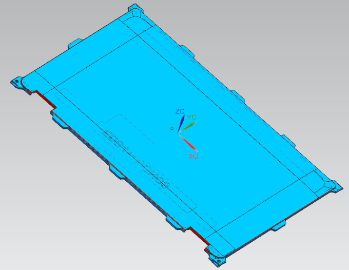 金属外壳铣外形UG编程程序模型