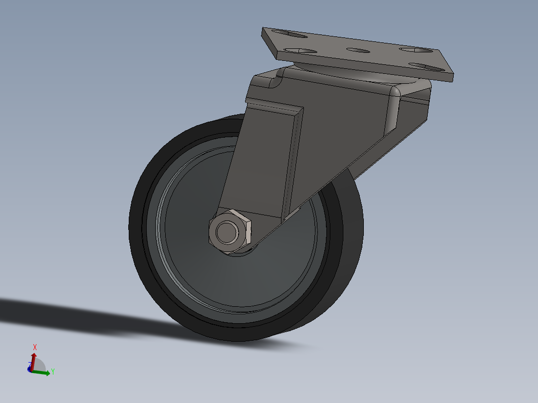 万向轮、脚轮(121)主视图