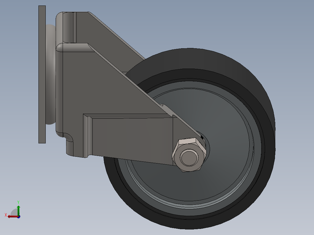 万向轮、脚轮(121)后视图