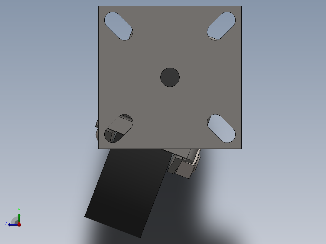 万向轮、脚轮(121)右视图