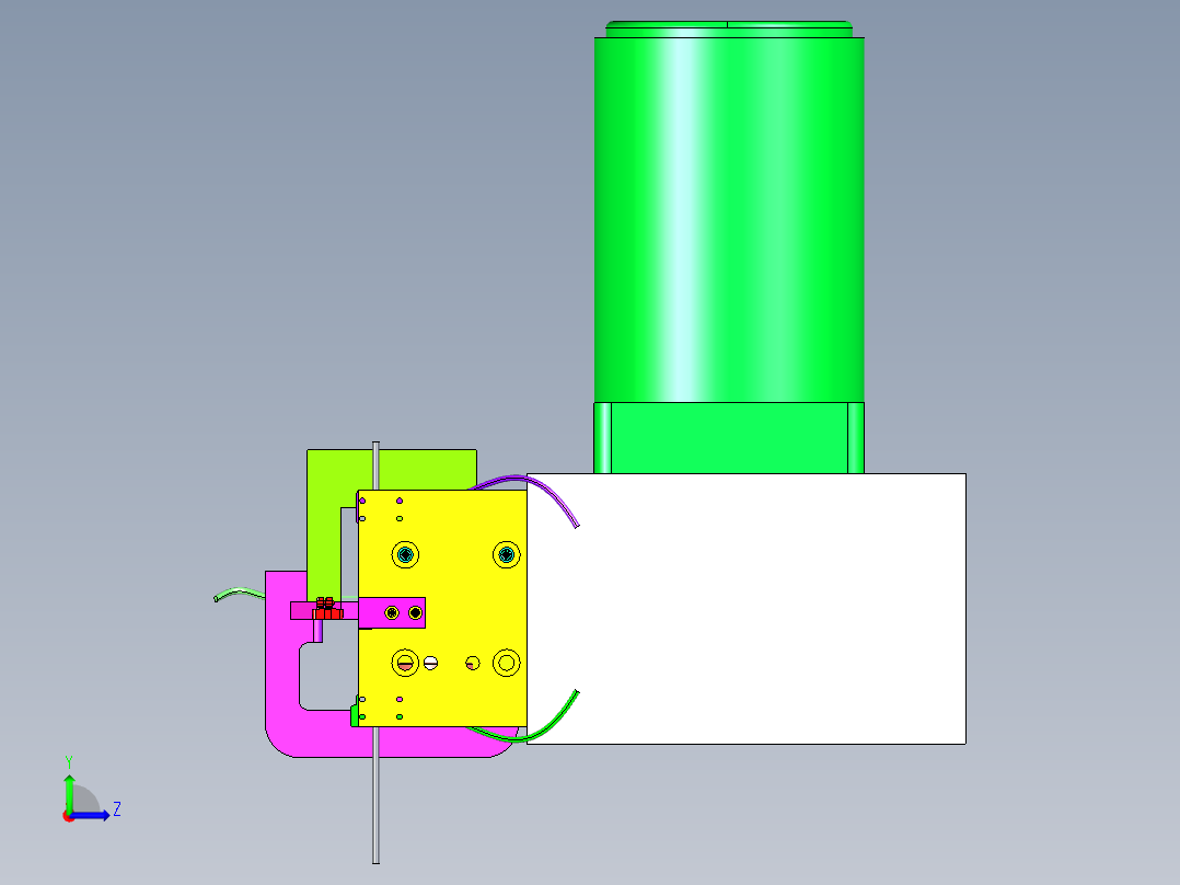 自动送料输送带左视图