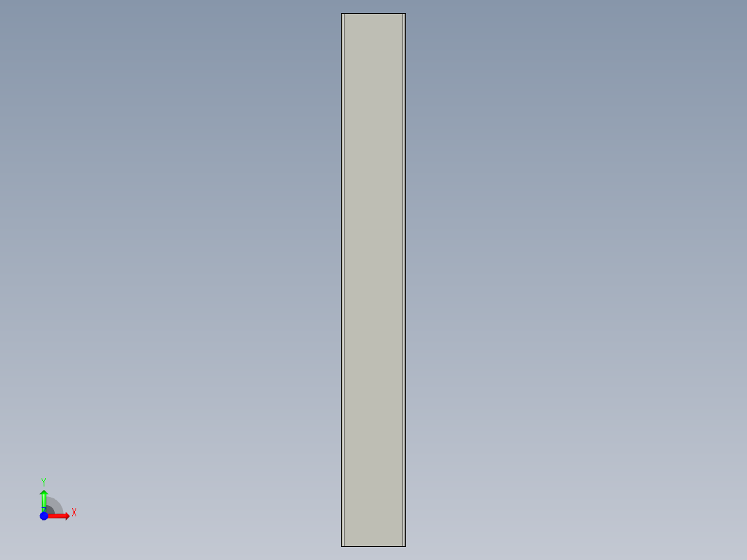 一体式托盘挡边前视图