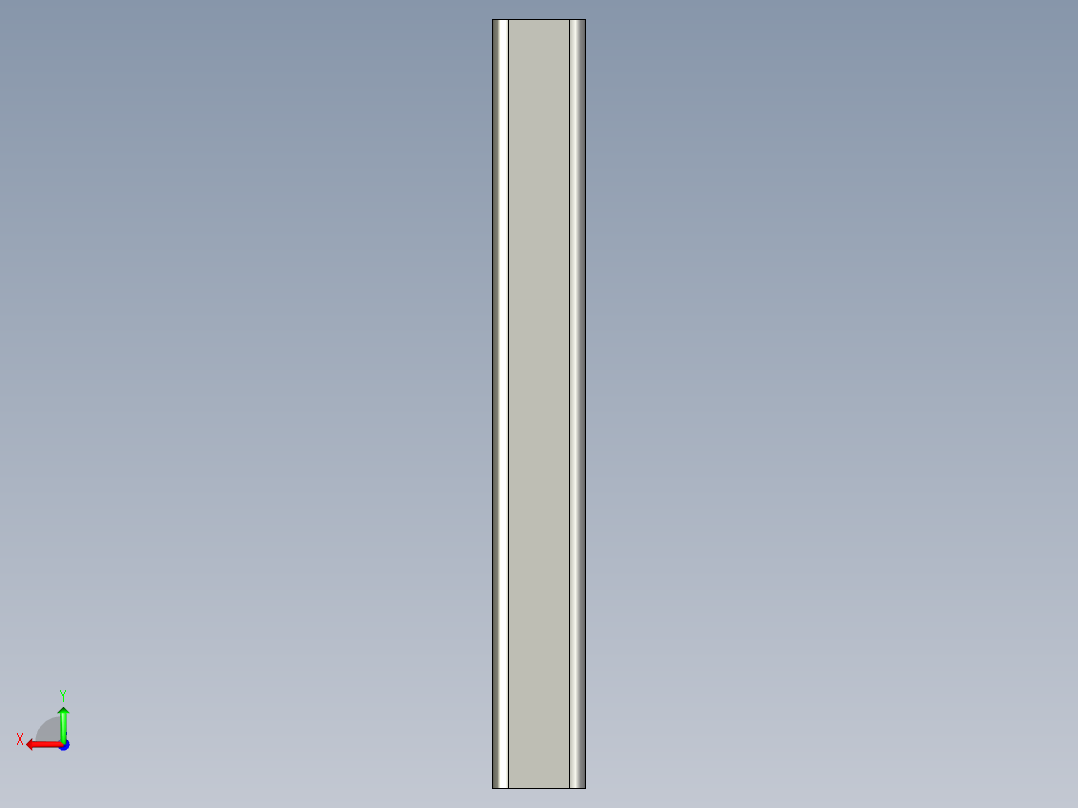 一体式托盘挡边后视图