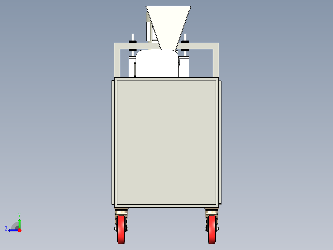 面条挤压成型机右视图