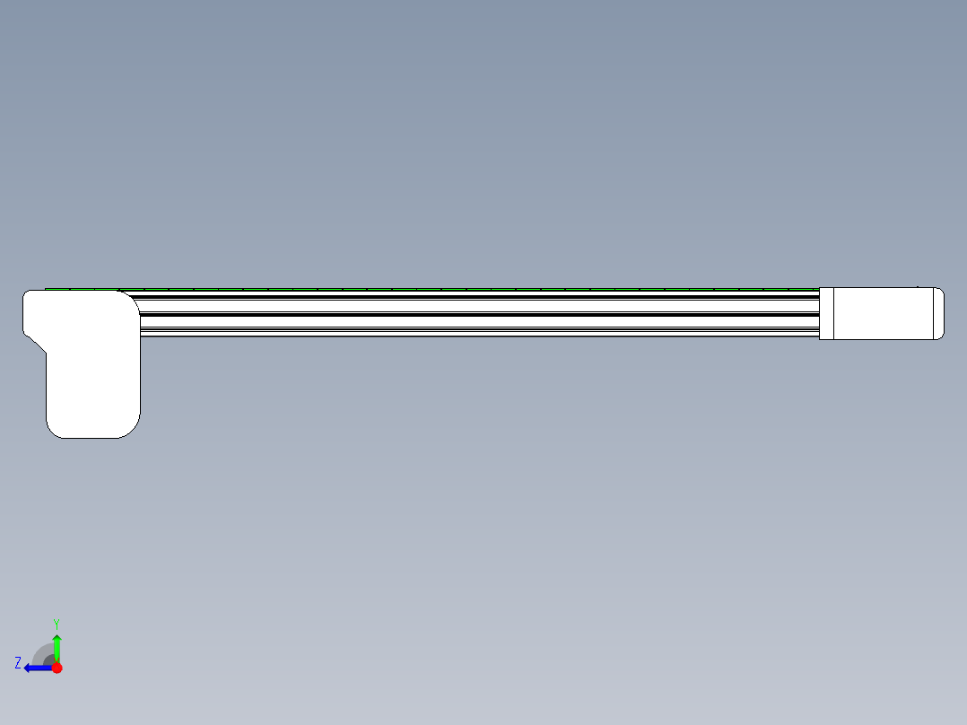 链板线设备-主体右视图