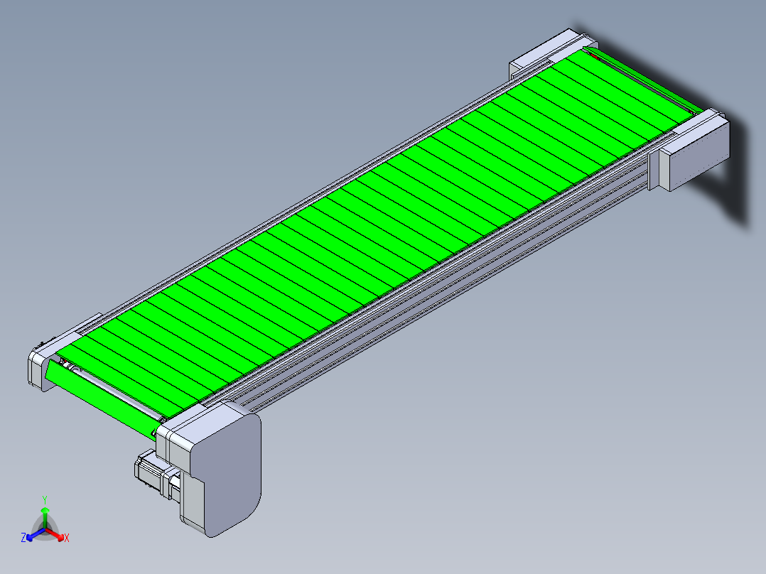 链板线设备-主体正等轴测图