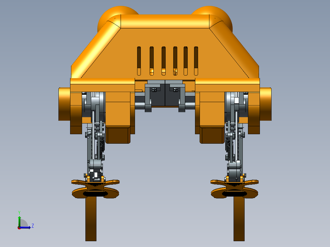 仿生青蛙结构左视图