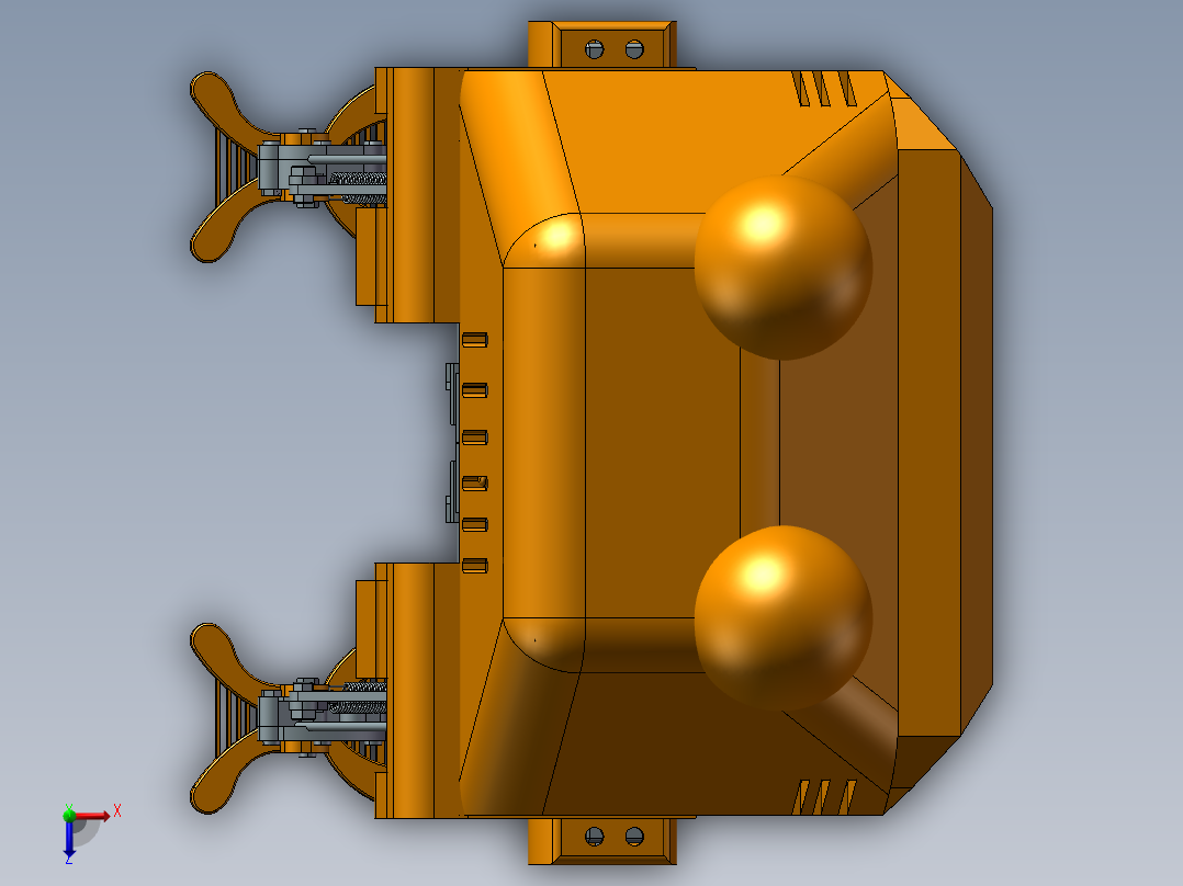 仿生青蛙结构俯视图