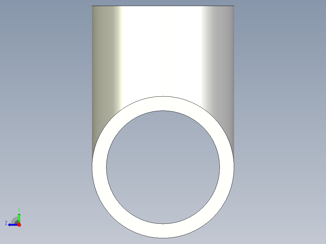 B3004350-等径三通 1英寸右视图