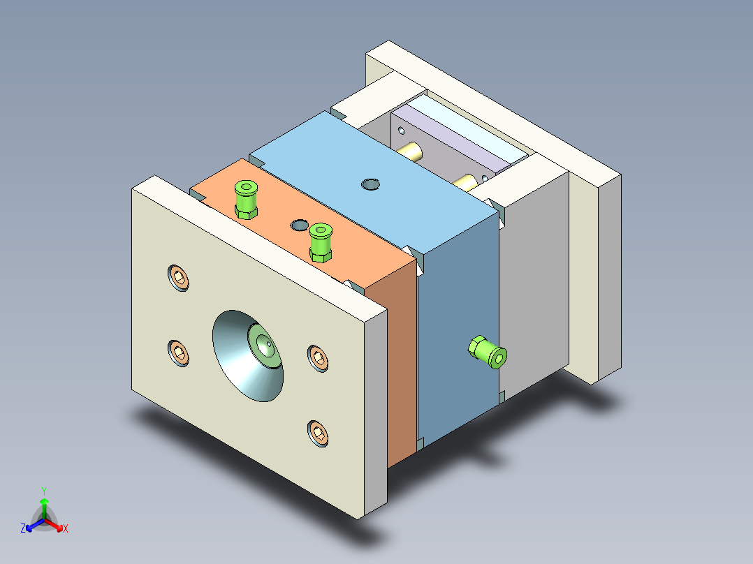 塑胶管塞（内置推板顶出）