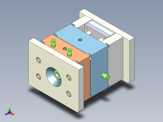 塑胶管塞（内置推板顶出）