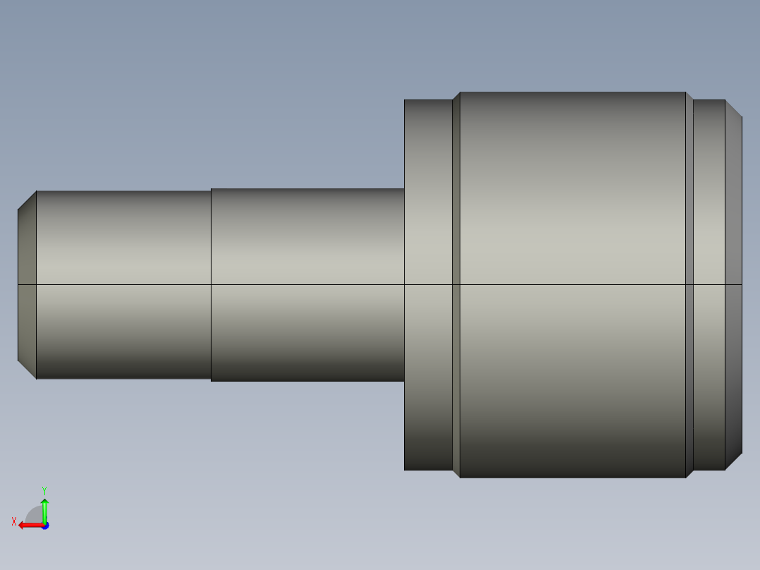 微型凸轮轴承随动器CFFAM4-8后视图