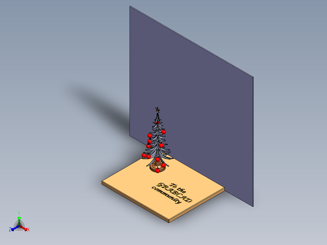 圣诞快乐，新年快乐正等轴测图