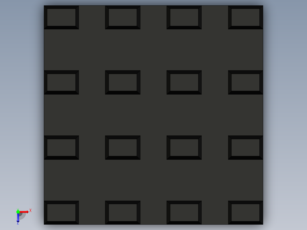 适用于raspberry pi 13的黑色铝制散热器俯视图