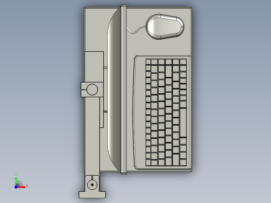 01-00-04-鍵盤固定組前视图
