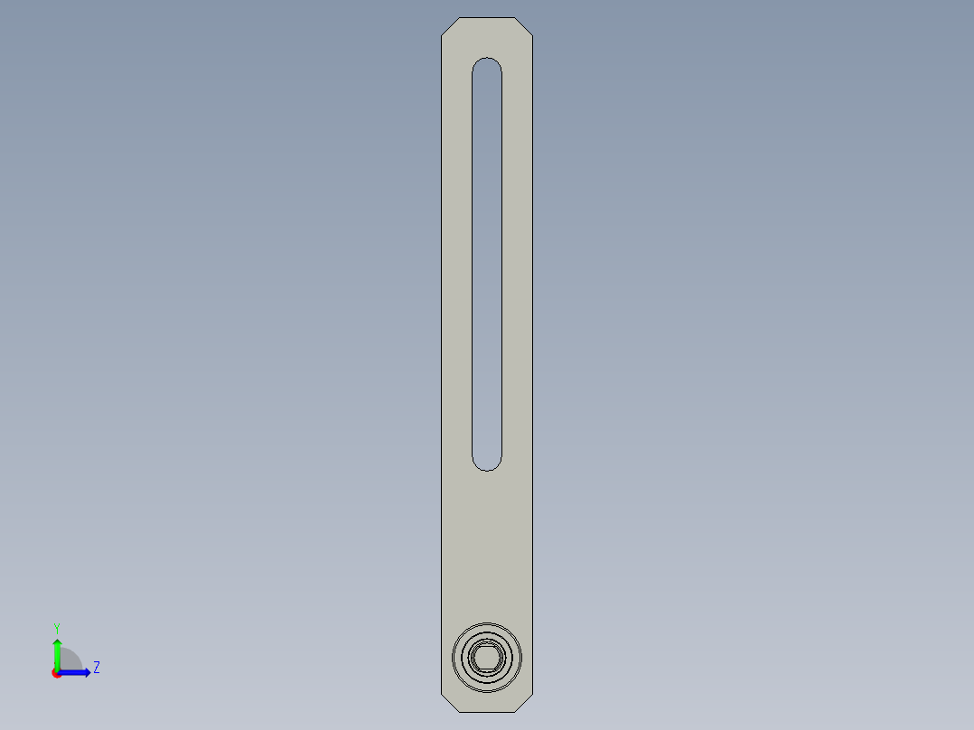 收卷滑杆左视图