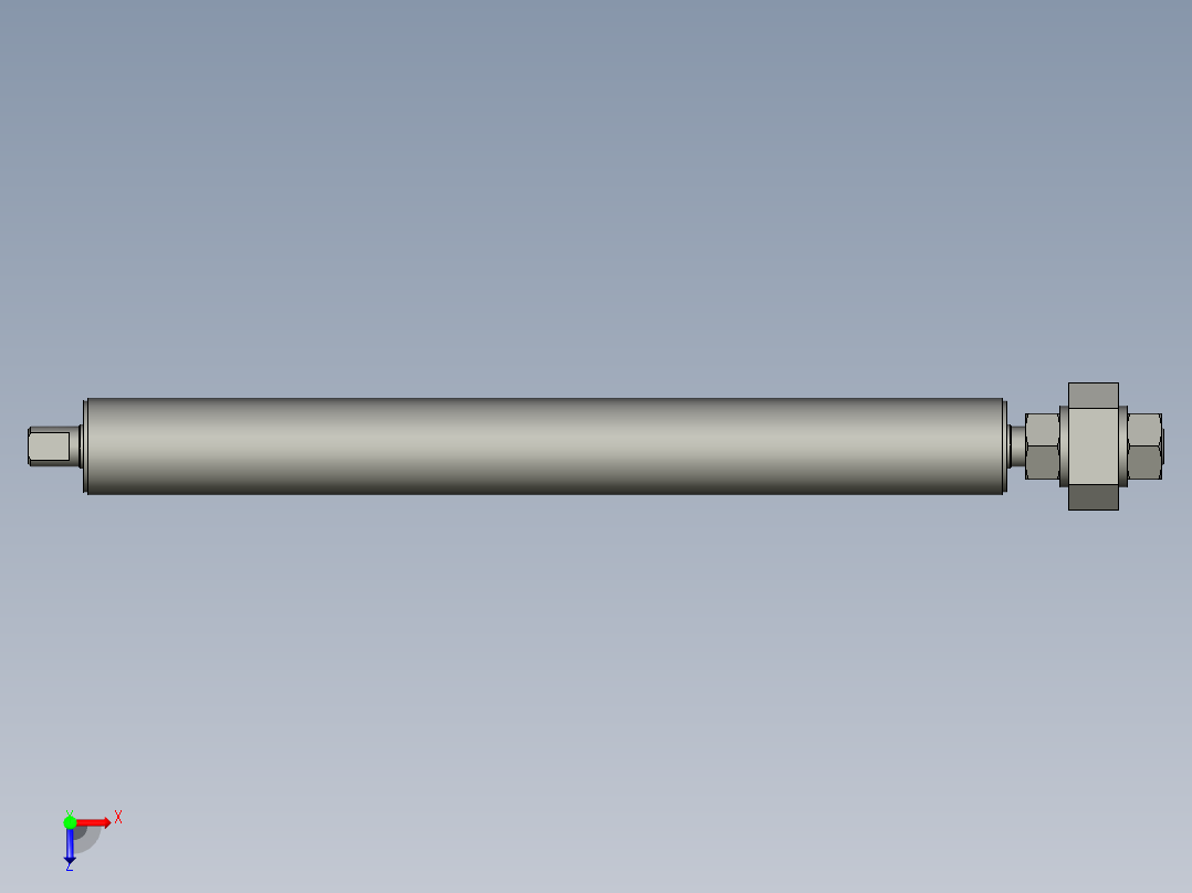 收卷滑杆俯视图