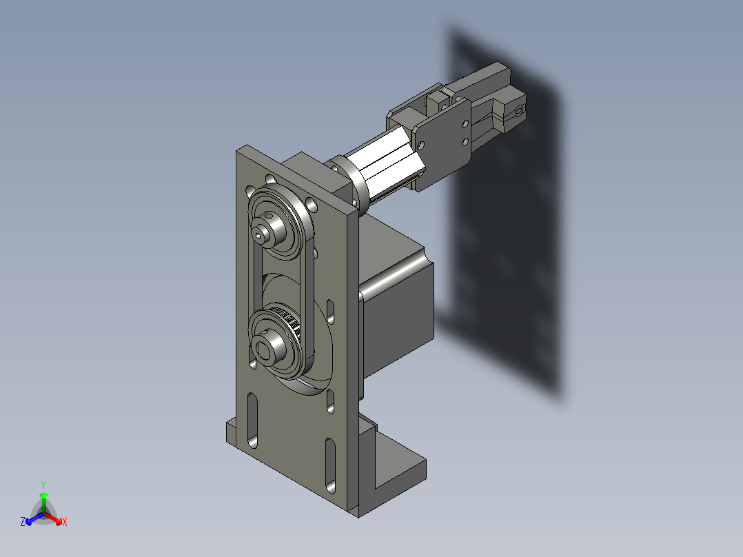 YSJ-03-000扭夹机构正等轴测图