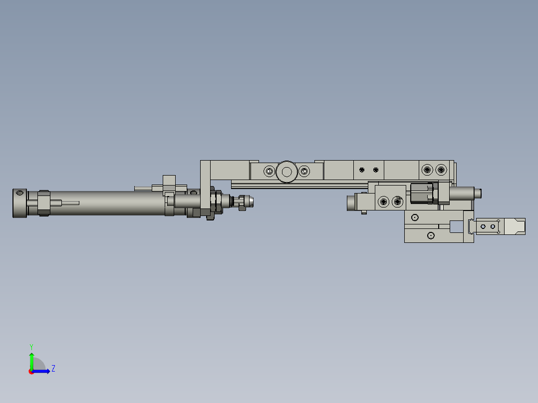 下料气动Z轴左视图