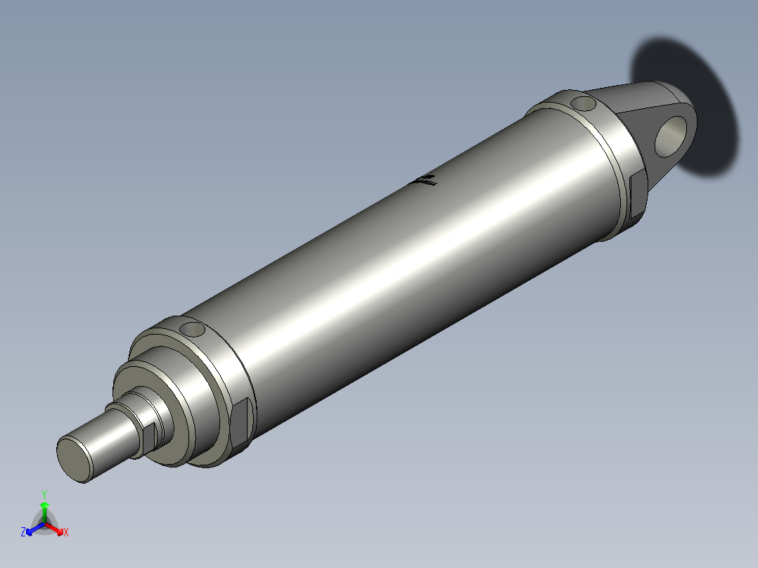 ROB-CA单耳环型中低压油缸ROB-100300-CA主视图