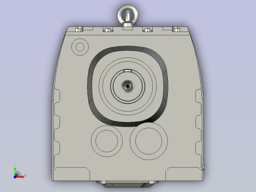 R137底脚轴伸式安装斜齿轮减速机R137-Y22-4P-180L-M1-90前视缩略图