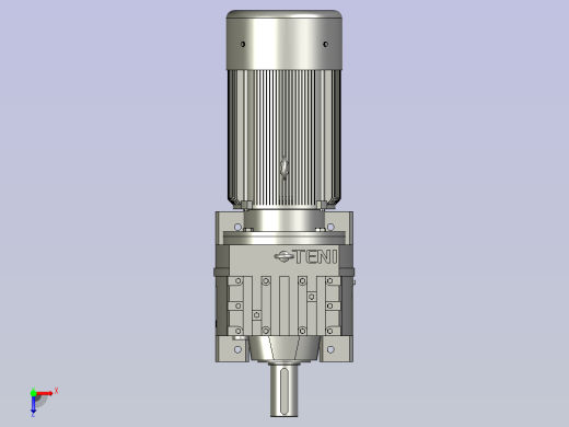 R137底脚轴伸式安装斜齿轮减速机R137-Y22-4P-180L-M1-90俯视缩略图