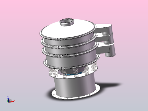 旋振筛3D模型