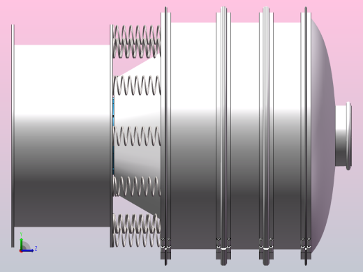 旋振筛3D模型左视缩略图