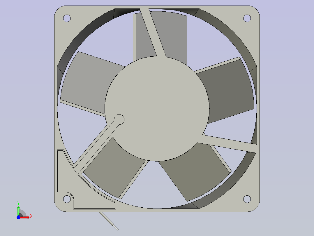 散热扇R-DR87T_A6A15H_WR前视图