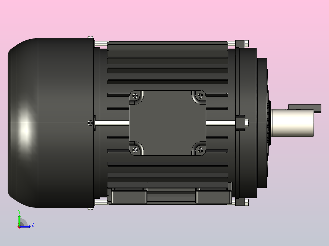 电机 7.5CV 60HZ 4PL左视图