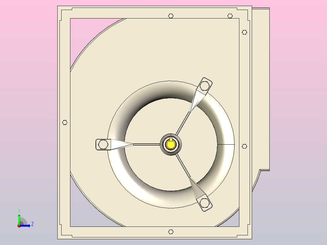 SYD-R离心风机[SYD250 R]左视图