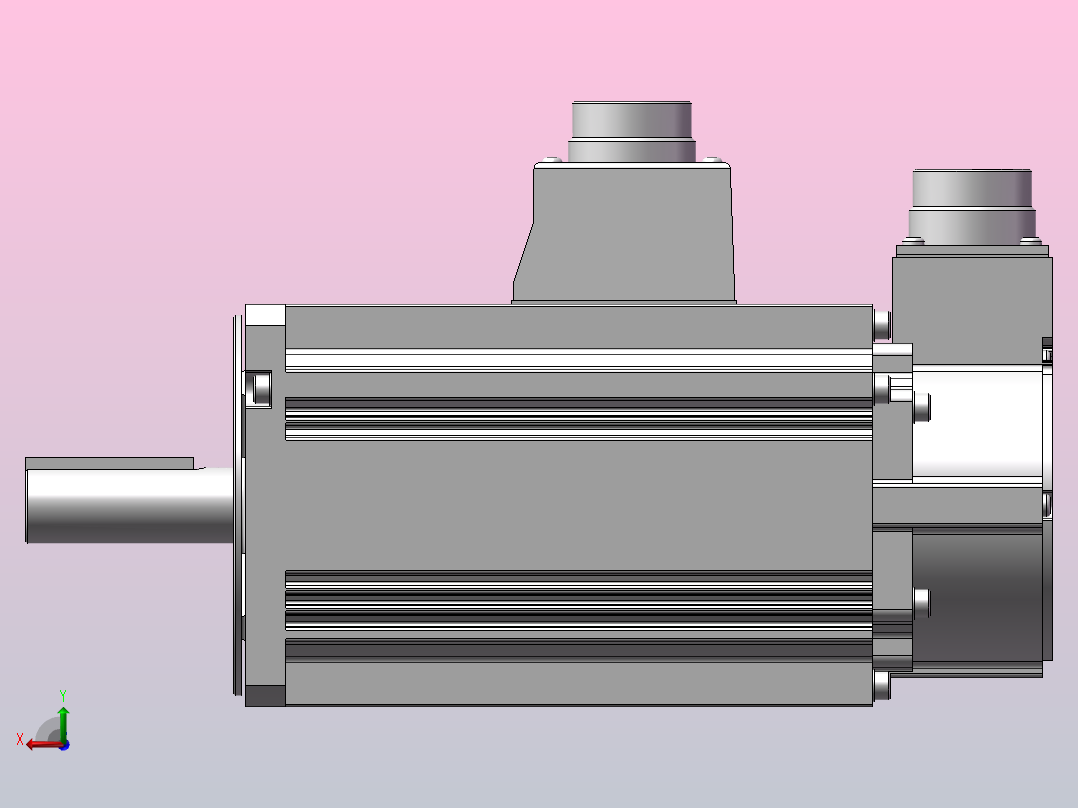 松下伺服电机 MSMF202L1H6 (2000W低惯量增量式有刹车)后视图