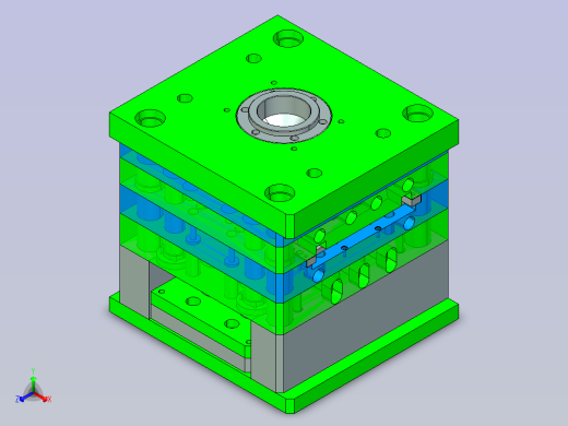 塑料椅脚配件模具设计