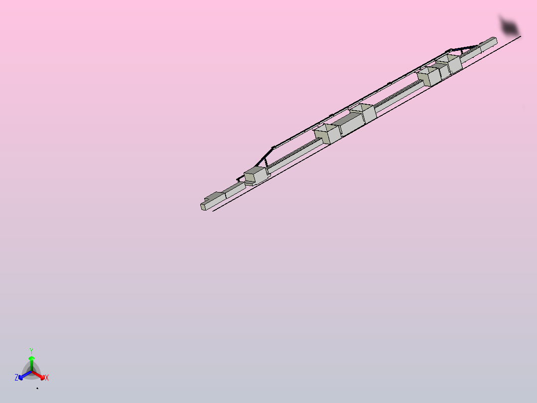 输送生产线前视图