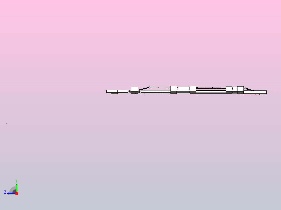 输送生产线右视图