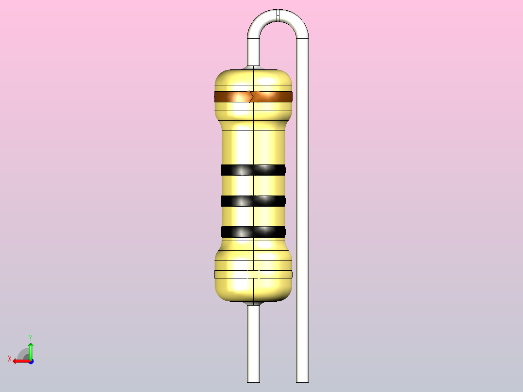 电阻器组RES_AV_2W_125mil_0R_5%后视图