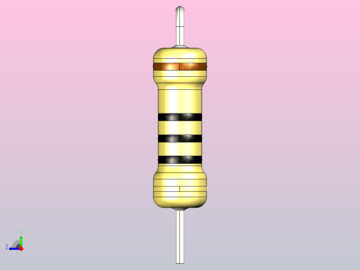 电阻器组RES_AV_2W_125mil_0R_5%右视缩略图