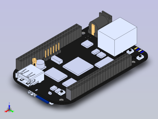 BeagleBone Black 微控制器正等轴测缩略图