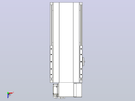 皮带直线轴半封闭可选导轨TPA-HNB-202D-140-L150-RP-Y-P75-N3俯视缩略图