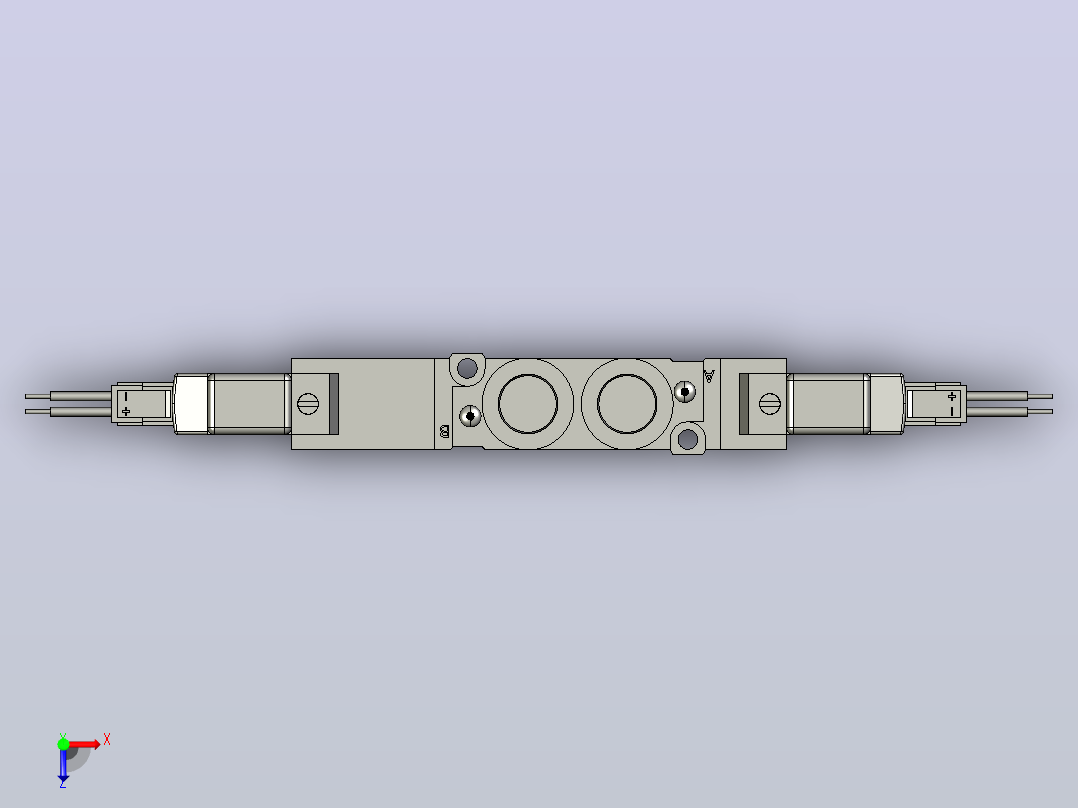 SMC电磁阀SY5520-5LZD-01俯视图