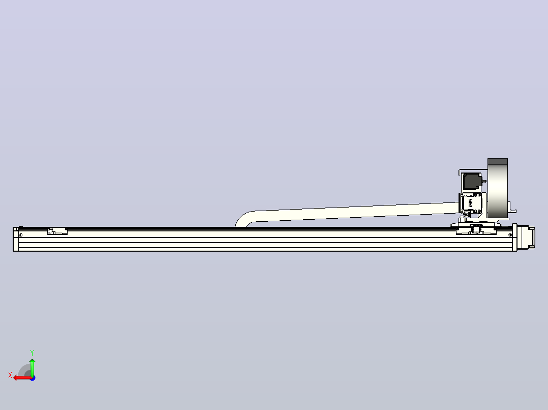 XYGT320-A1-1100-500-M-C-0001负载5-8KG XY丝杆模组 内嵌式 XYGT320-A1 替换东佑达TOYO直线滑台模组后视图