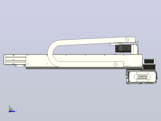 XYGT320-A1-1100-500-M-C-0001负载5-8KG XY丝杆模组 内嵌式 XYGT320-A1 替换东佑达TOYO直线滑台模组左视缩略图