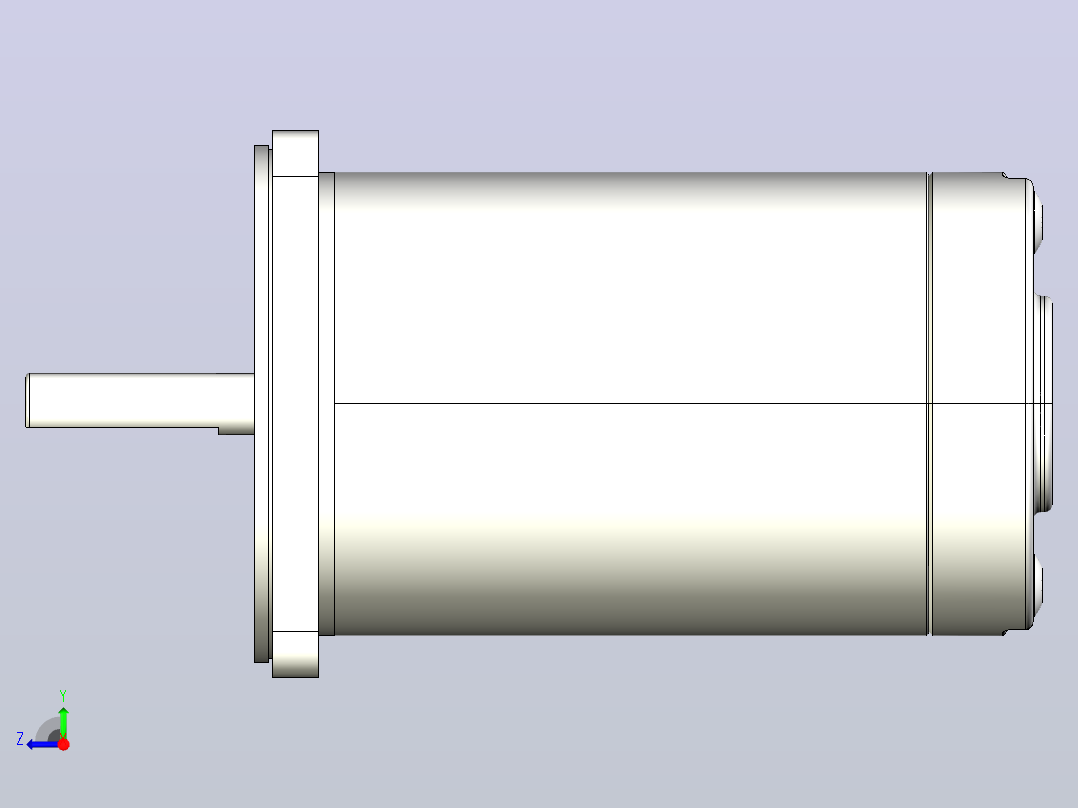 Z3D15W内置77机壳光电机右视图