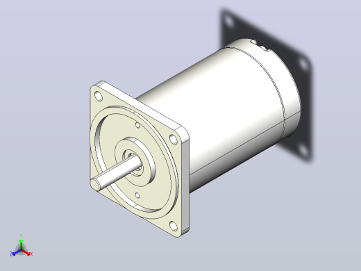 Z3D15W内置77机壳光电机正等轴测缩略图