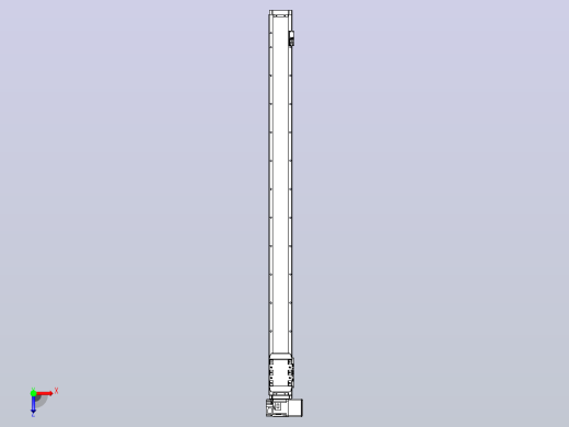 机器人皮带驱动直线轴TPA-GCB-80-P60-L1150-RU-M20-N3俯视缩略图