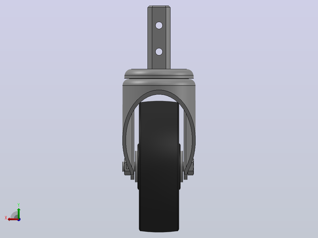 脚轮Colson-3_00514_809 2 1_2 LG X 7_8 SQUARE (MTG31)后视图