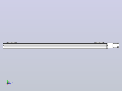 滚珠丝杠线性轴TPA-GCRS-80-1610C-L425-M-M20-N3左视缩略图