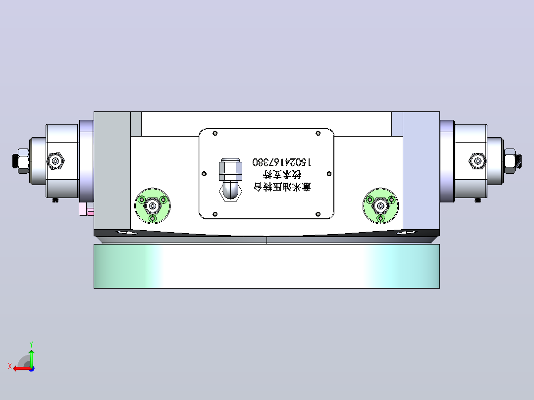 HCT-470油压分度盘后视图