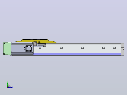 内嵌式螺杆 GTH12-60闭环步进[GTH12-L10-300-BL-60-C2-N]丝杆滑台模组左视缩略图