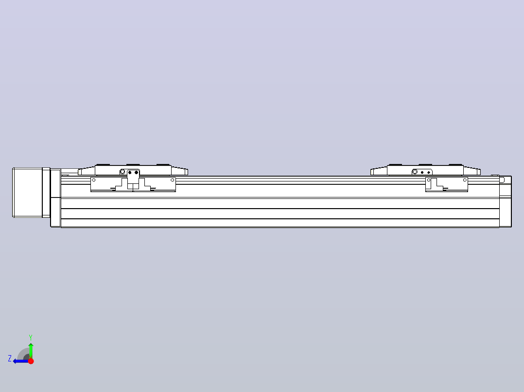 滚珠丝杠线性轴TPA-GCRS-80-1610C-L75-MR-M20-N3右视图